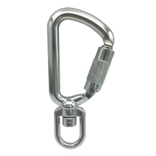 A204KTL Werkzeug Schwenkkarabiner Aluminium 8kN Sicherheits-Hakenhaken